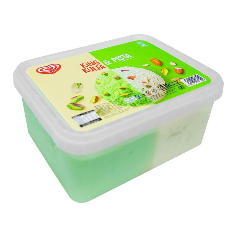Walls King Kulfa and Pista Tub, Frozen Dessert, 1400ml