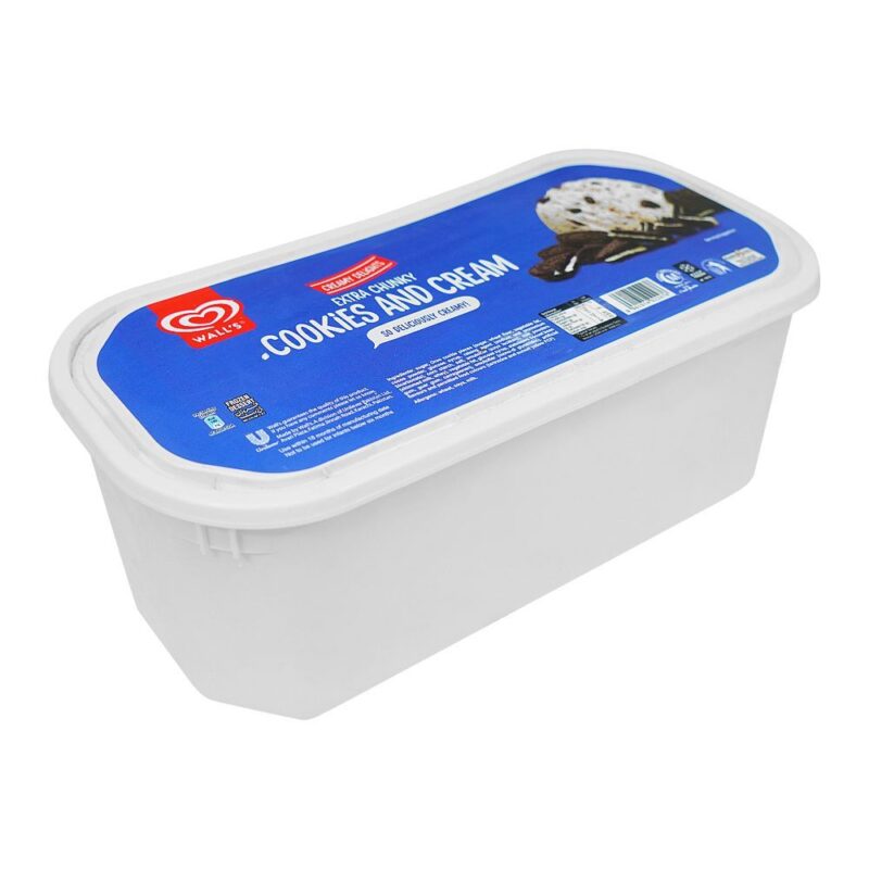 Wall's Cornetto Cookies & Cream Family Pack, Frozen Dessert, 4500ml