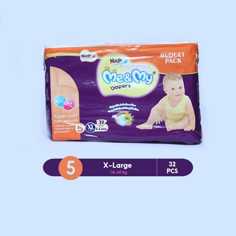 Diapers ME & MY MAGIC BUDGET (XL)- 32 PCS