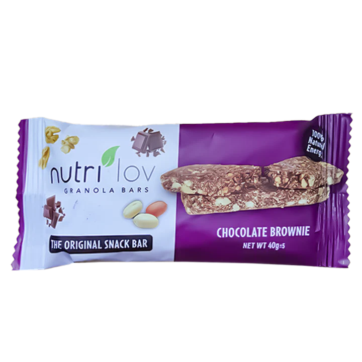 Nutri Lov Granola Bars, Chocolate Brownie, 40g