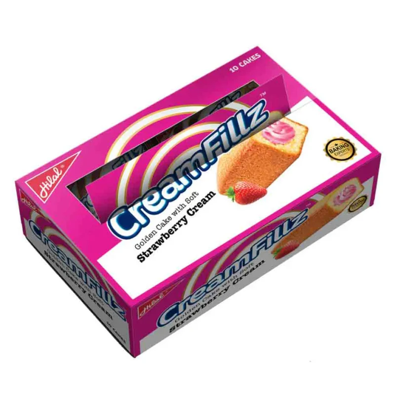 Hilal Creamfillz Strawberry Cream 10pcs Box